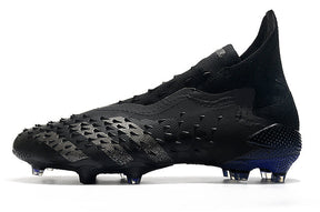 Chuteira Campo Adidas Predator Freak + FG Black/Blue - Cano Alto