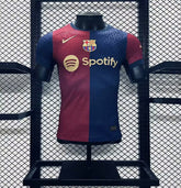 Camisa Barcelona I 24/25 - Jogador Nike Masculina - Azul e vermelha