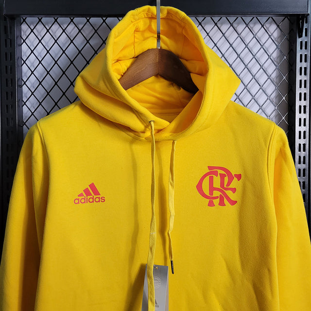 Agasalho do Flamengo com Capuz Unisex Amarelo