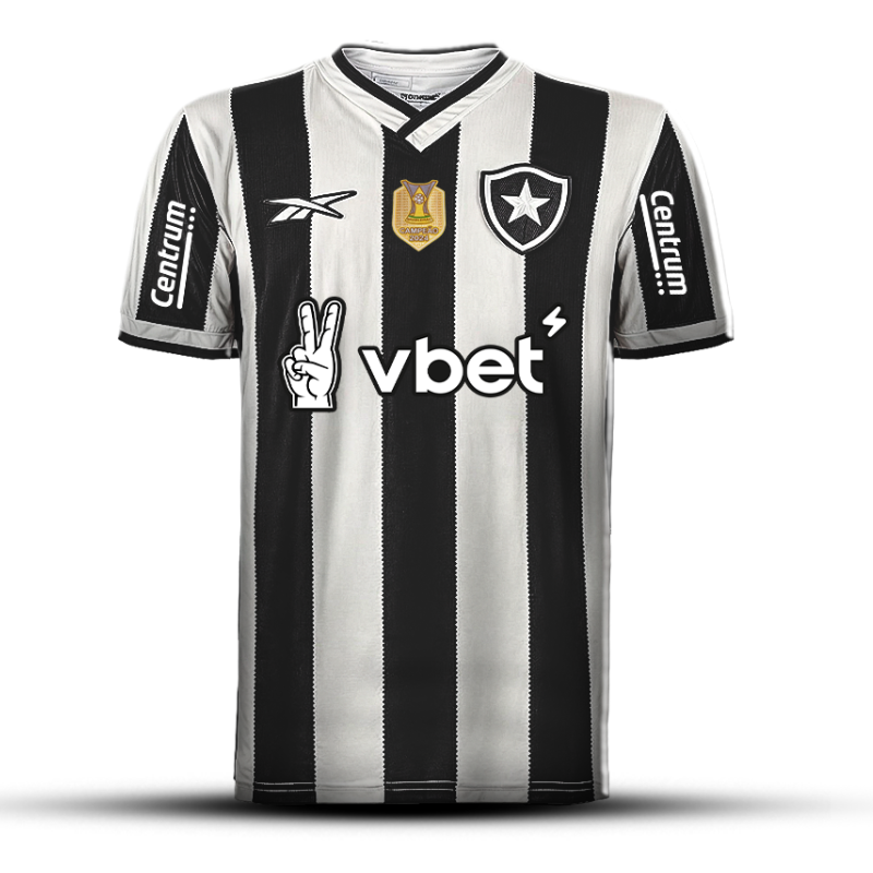 Camisa Botafogo I - 24/25 com Patch de campeão Brasileiro ATUALIZADA