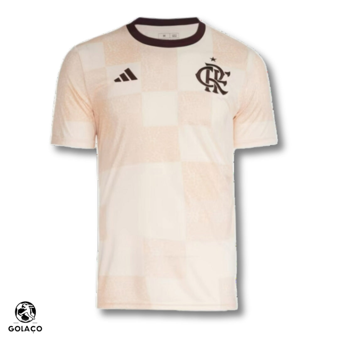 Camisa Flamengo Pré Jogo 24/25  Bege