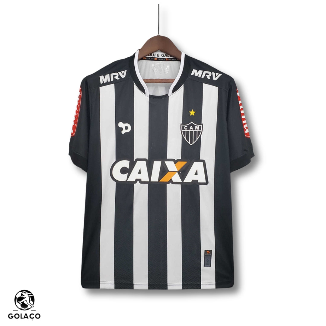 Camisa Atlético Mineiro Retrô 2016/2017 Preta e Branca