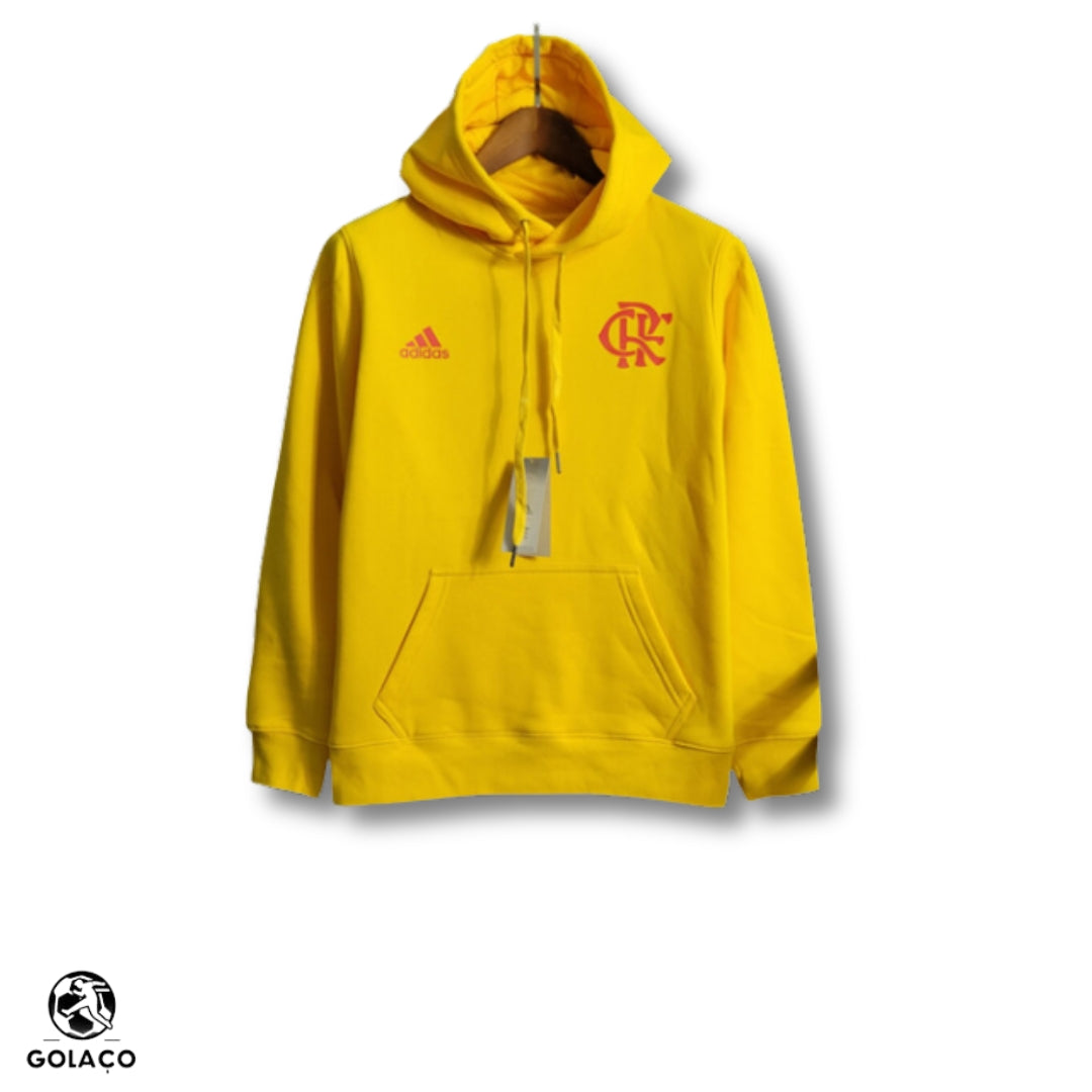 Agasalho do Flamengo com Capuz Unisex Amarelo