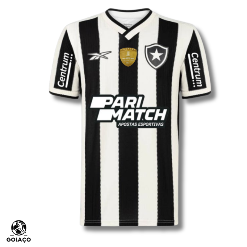 Camisa Botafogo I - 24/25 com Patch de campeão da Libertadores