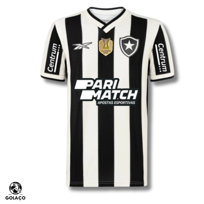 Camisa Botafogo I - 24/25 com Patch de campeão Brasileiro