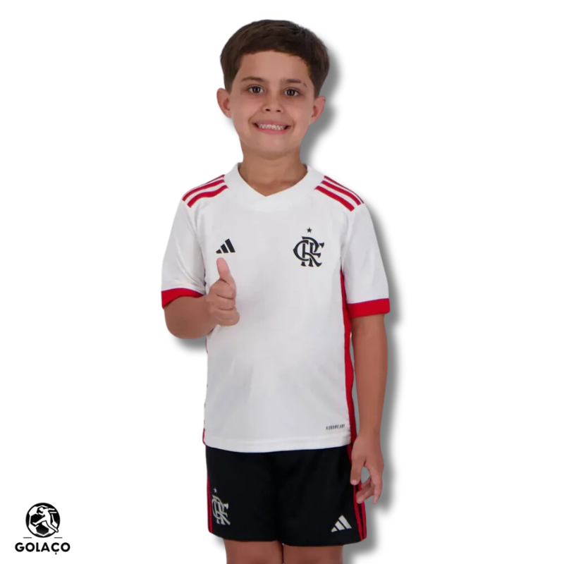 Kit Infantil Flamengo 24/25 Branca