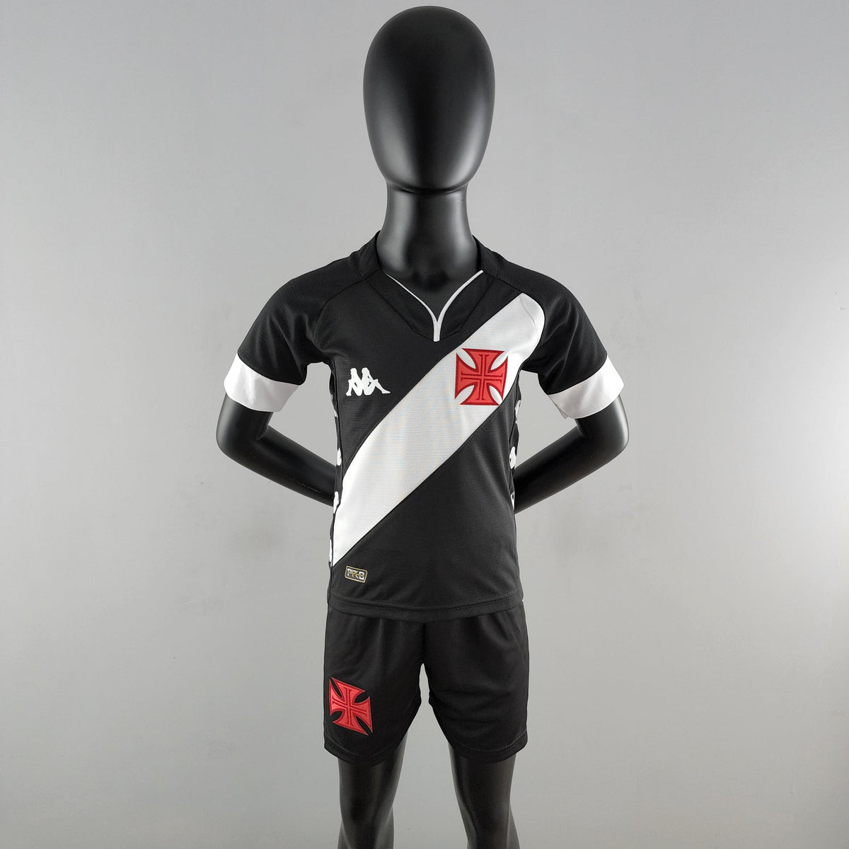 Kit Infantil Vasco 22/23  - Preto e Branco