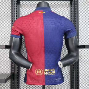 Camisa Barcelona I 24/25 - Jogador Nike Masculina - Azul e vermelha