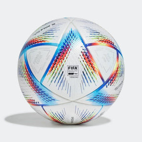 Bola de Futebol Adidas Al Rihla Pro - Copa do Mundo 2022 Campo - Branca e Azul