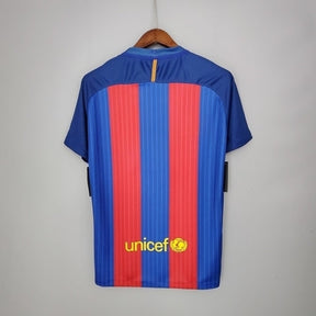 Camisa Barcelona Retrô 2016/2017 Azul e Vermelha - Nike