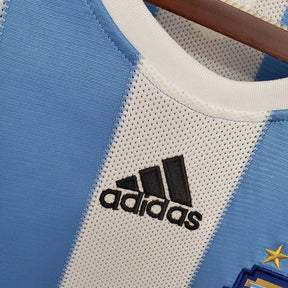 Camisa Argentina Retrô 2010 Azul e Branca - Adidas