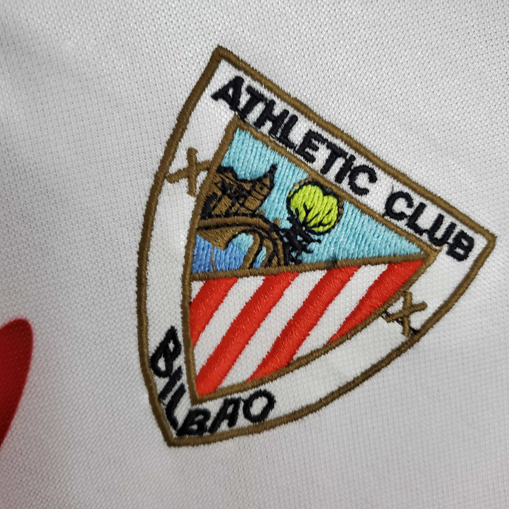 Camisa Athletic Bilbao Retrô 1997/1998 Vermelha e Branca - Kappa