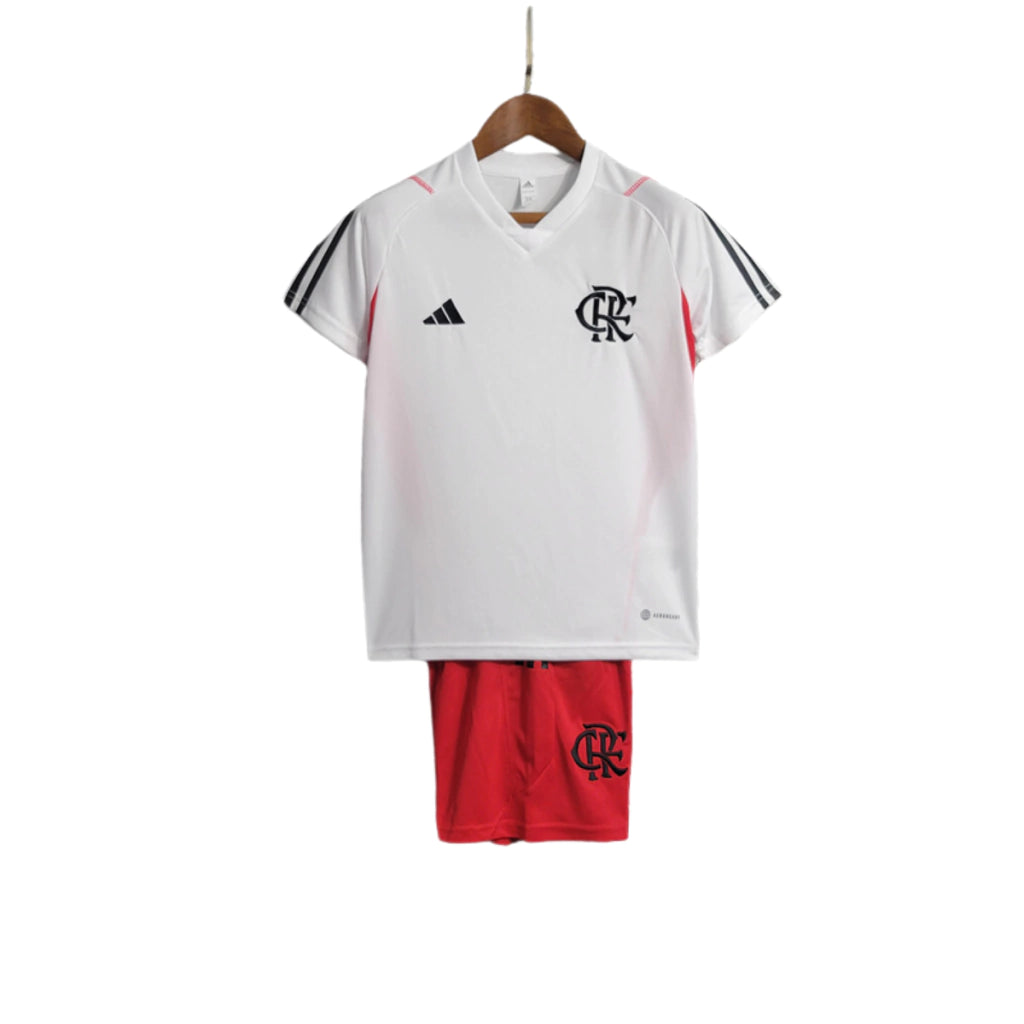 Kit Infantil do Flamengo 23/24 Treino Branco