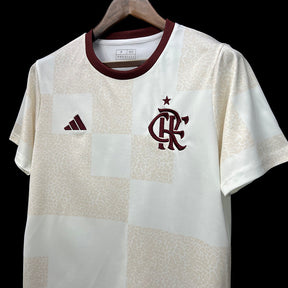 Camisa Flamengo Pré Jogo 24/25  Bege